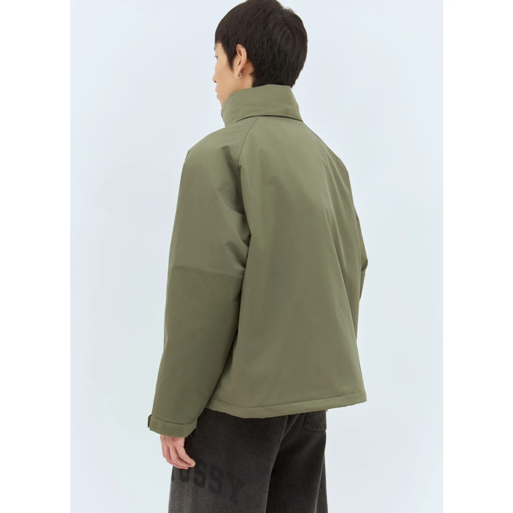 Stüssy Geborduurde Militaire Parka Jas Green Heren