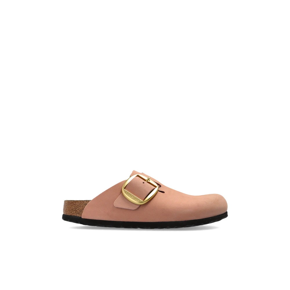 Birkenstock Women's Pink Boston Big Buckle Regular Fit - Mules - 4 Uk - Shoes