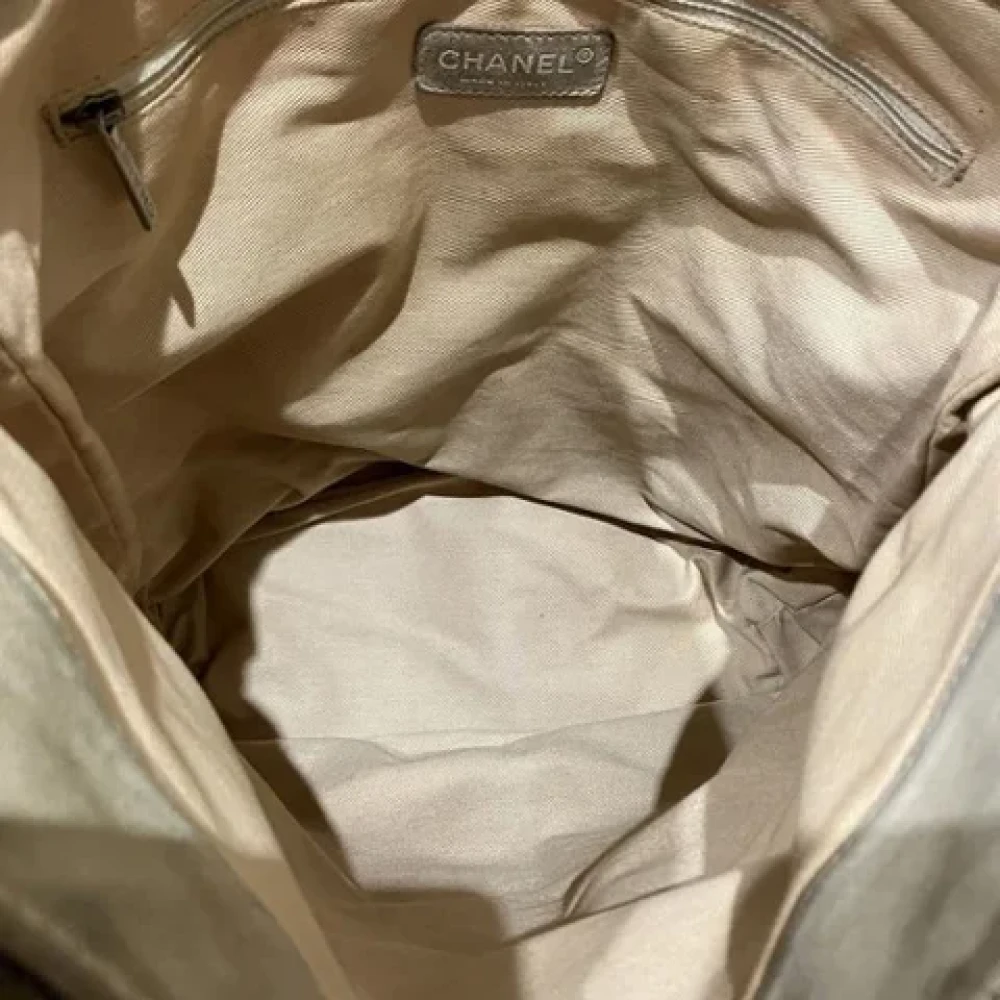 Chanel Vintage Pre-owned Canvas chanel-bags Brown Dames