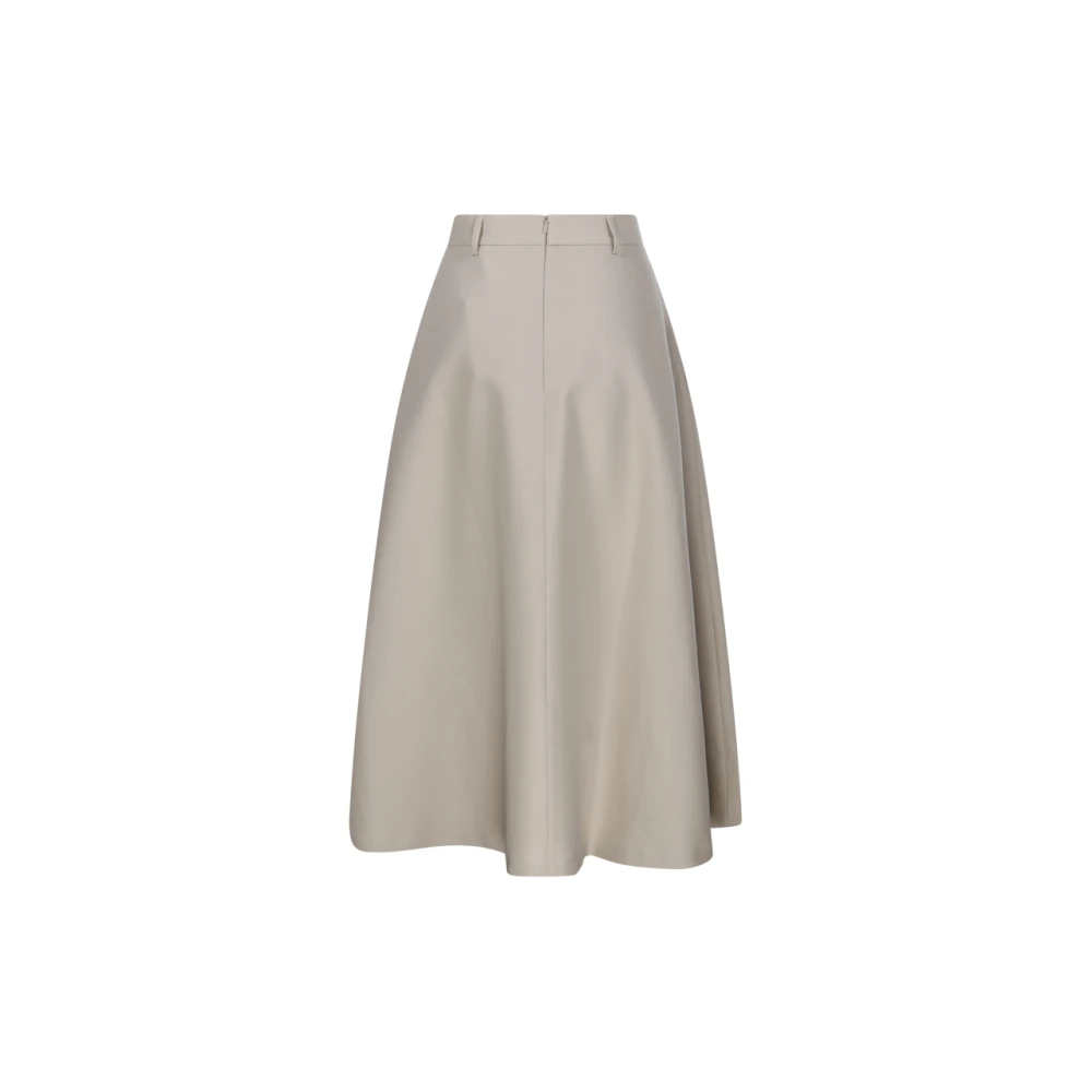 Róhe Zand Volumineuze Rok Beige Dames