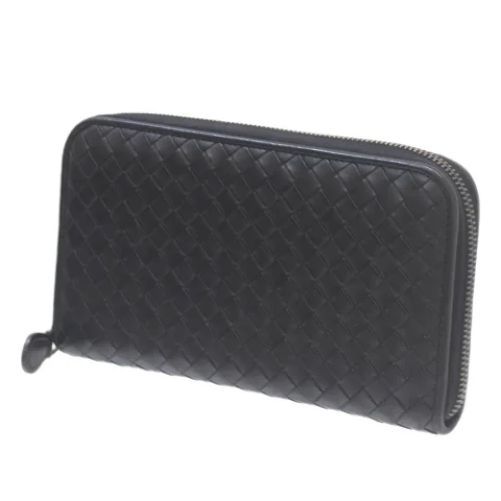 Bottega Veneta Vintage Pre-owned Fabric wallets Black Dames