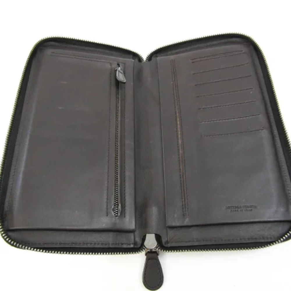 Bottega Veneta Vintage Pre-owned Leather wallets Black Heren