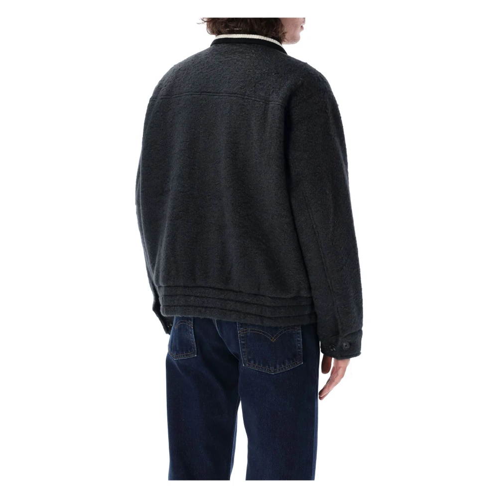 Obey Zwarte buitenkleding jas Aw24 Black Heren