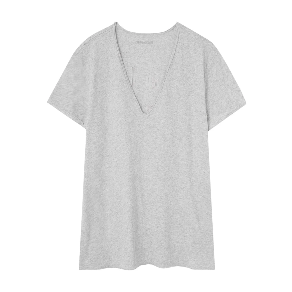 Zadig & Voltaire Story Cl Fishnet Call me Baby Gray Dames