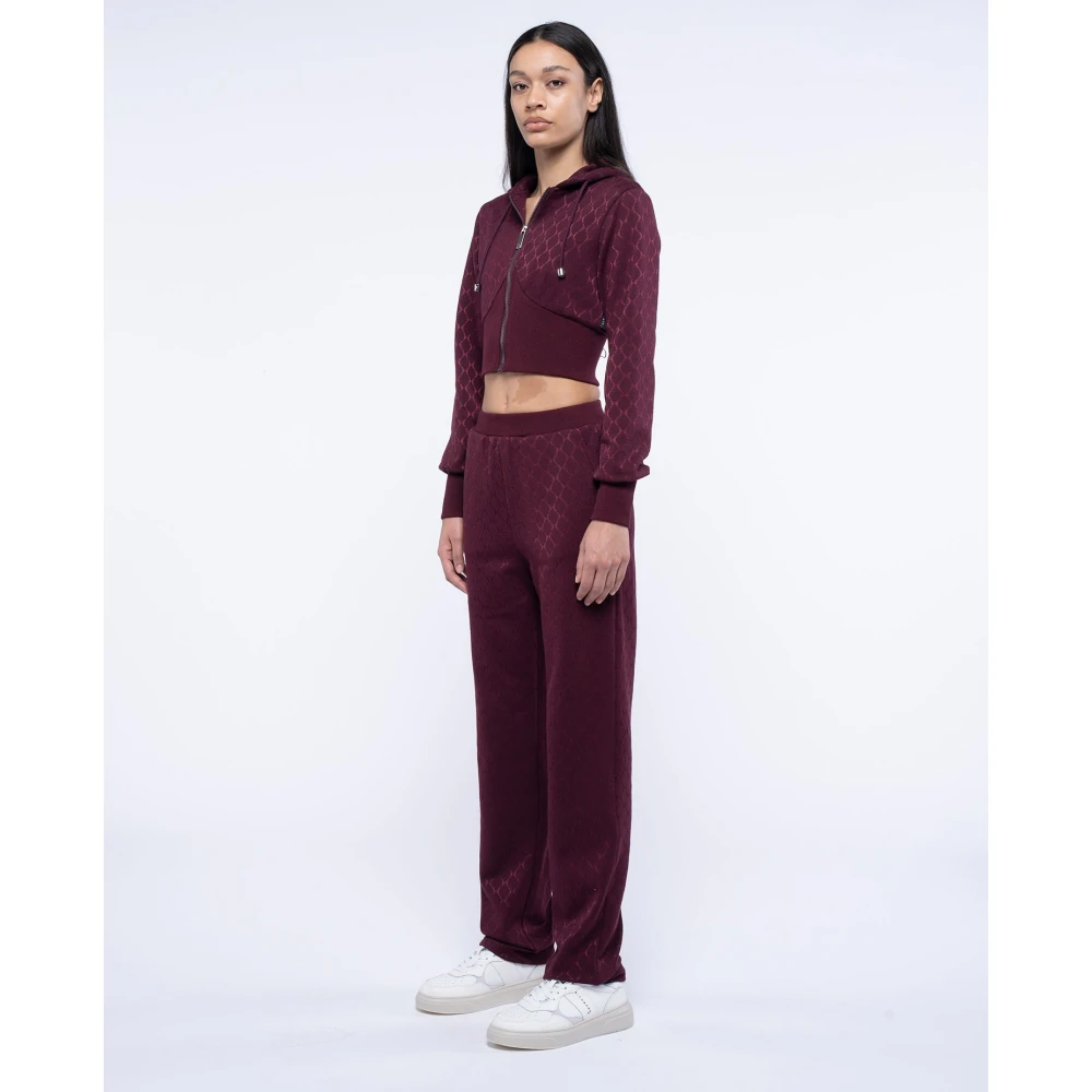John Richmond Geknipte sweatshirt met rits Red Dames