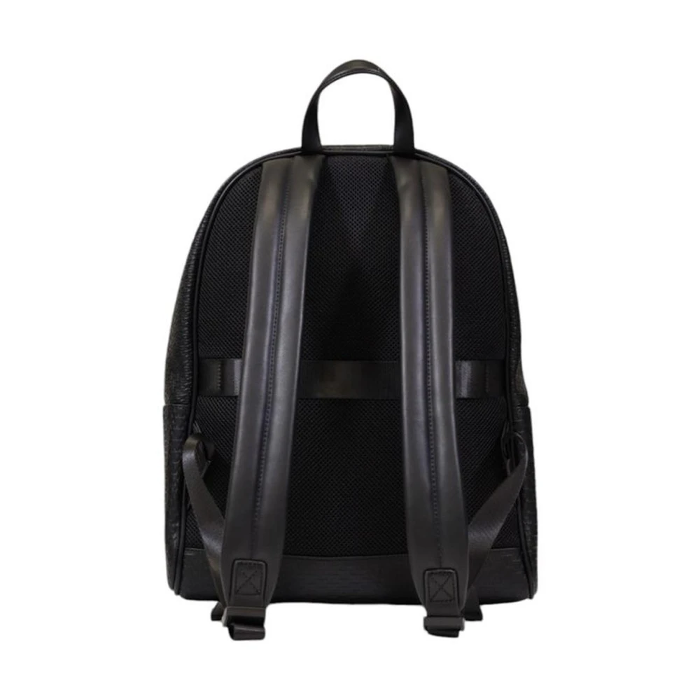 Armani Exchange Polyester Rugzak met Meerdere Compartimenten Black Heren