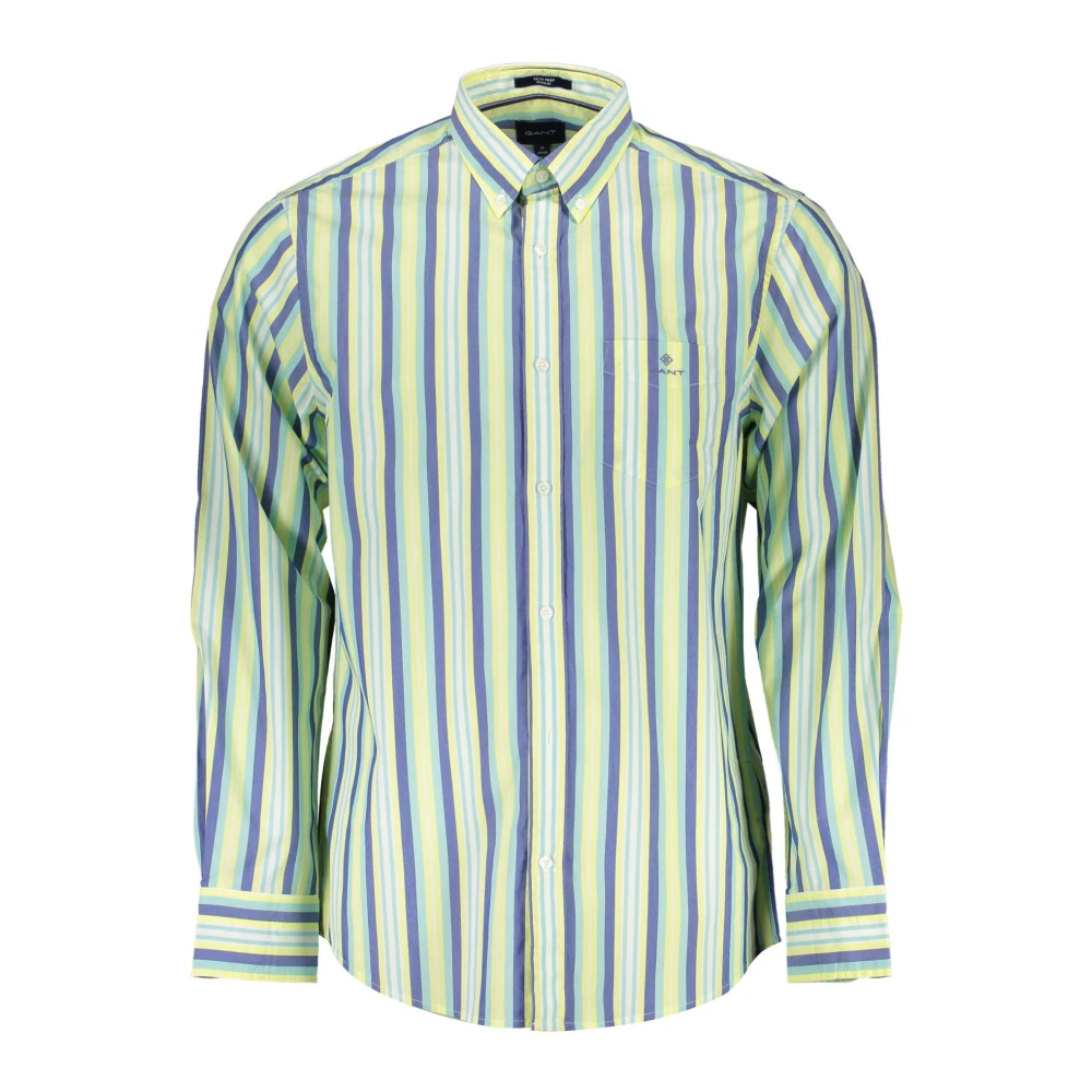 Gant Men's Multicolor Casual Shirts, S, Sunshine Yellow Button-Down Shirt