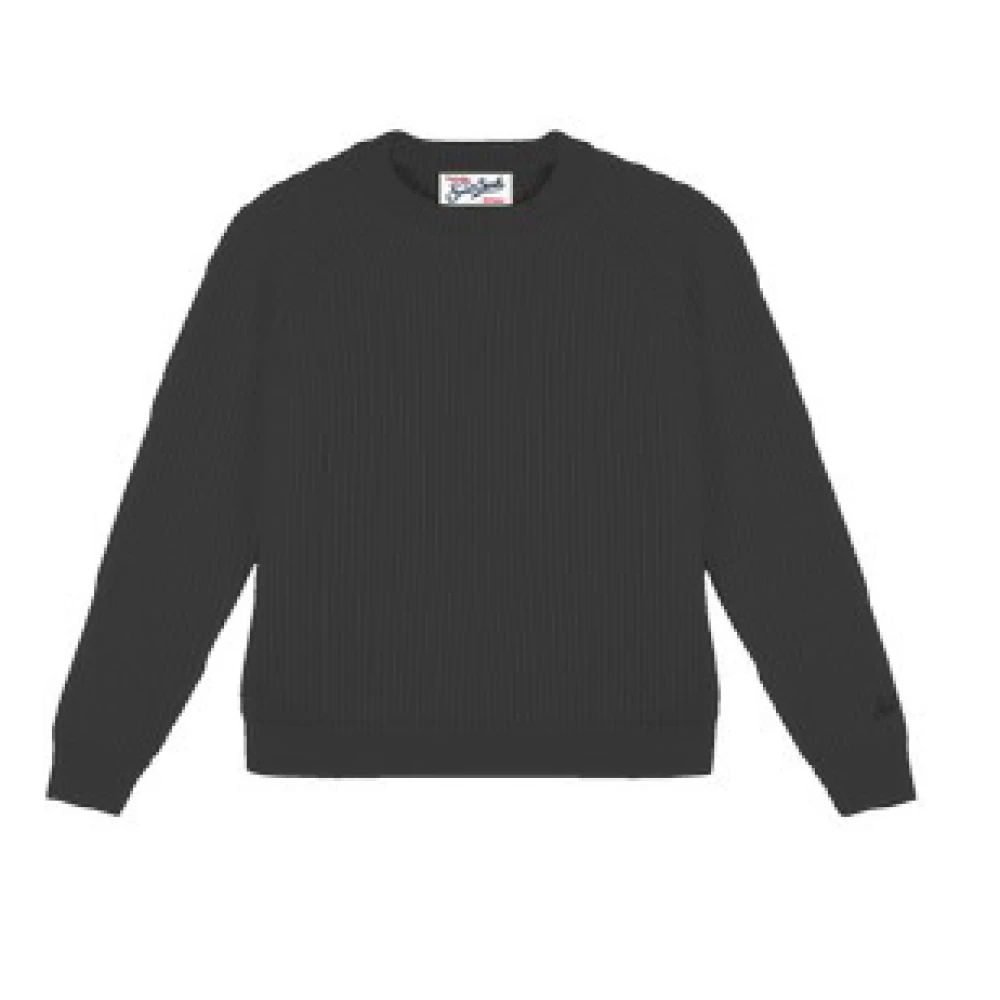 Mc2 Saint Barth Men's Black Sweatshirts, M, Jumpers
