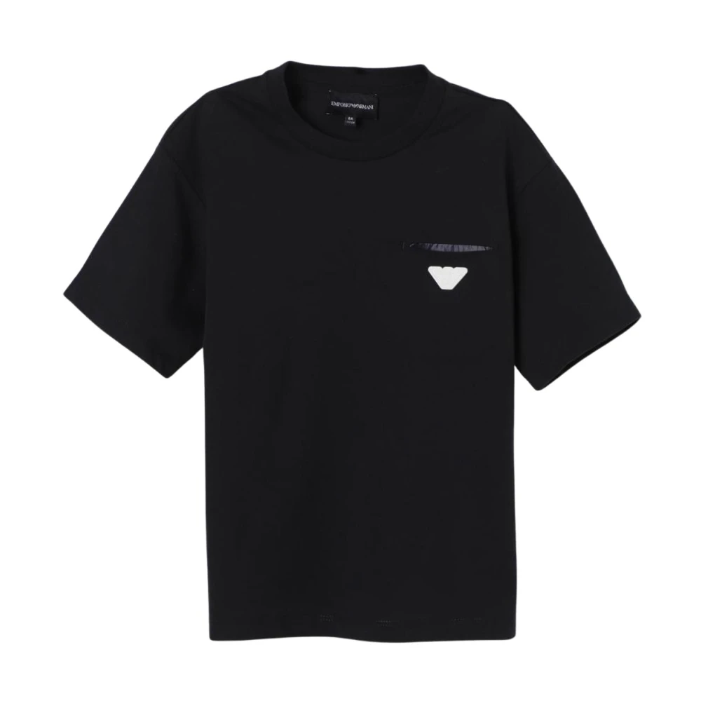 Emporio Armani Unisex Blauw Klassieke Logoshirt