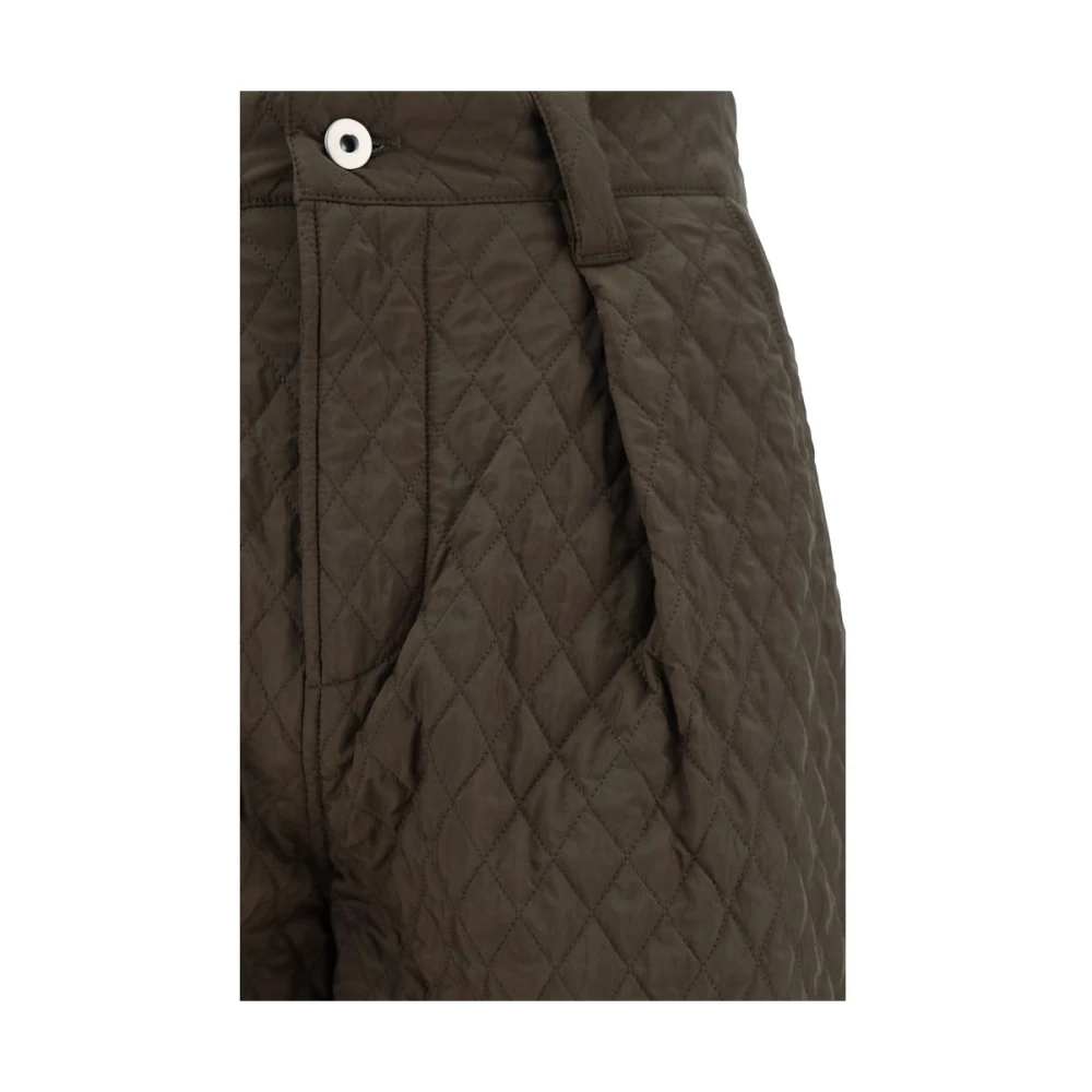 Burberry Gewatteerde Broek met Voorrits en Knoop Multicolor Heren