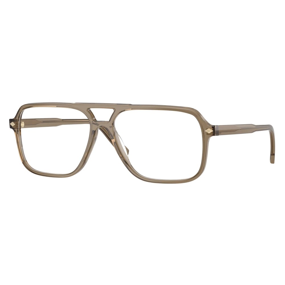 Vogue Eyewear Brown Vo5709 3293 Man Optical Frames Acetate Transparent Pillow Normal - Image 2