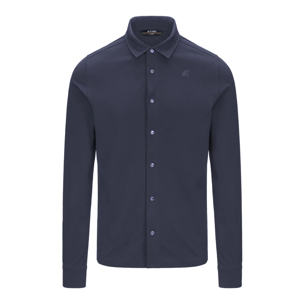 K-Way Hombre Azul Camisas, Talla: M