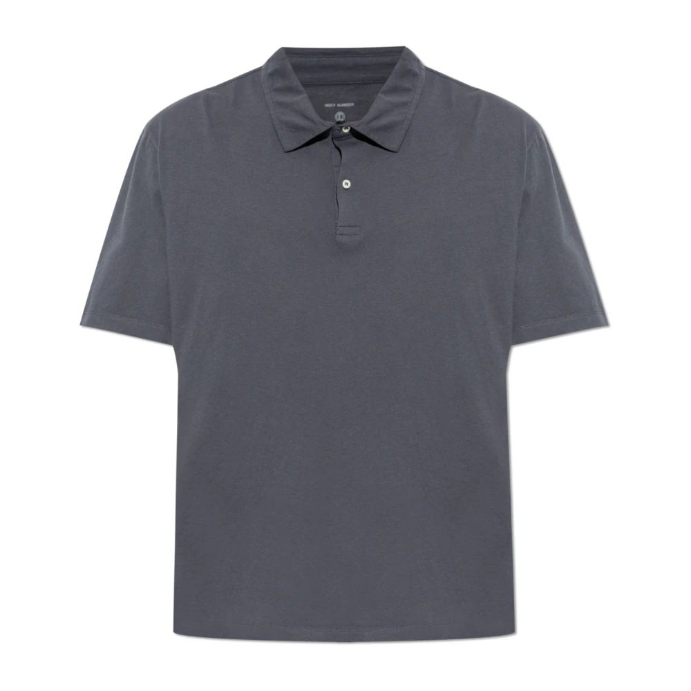 Officine Générale Gray Polo Shirts, Male, L, Bruno Polo