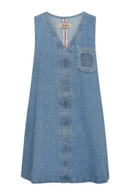 denim-kjole-med-v-hals-og-brystlomme