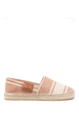 Randiga espadriller i canvas