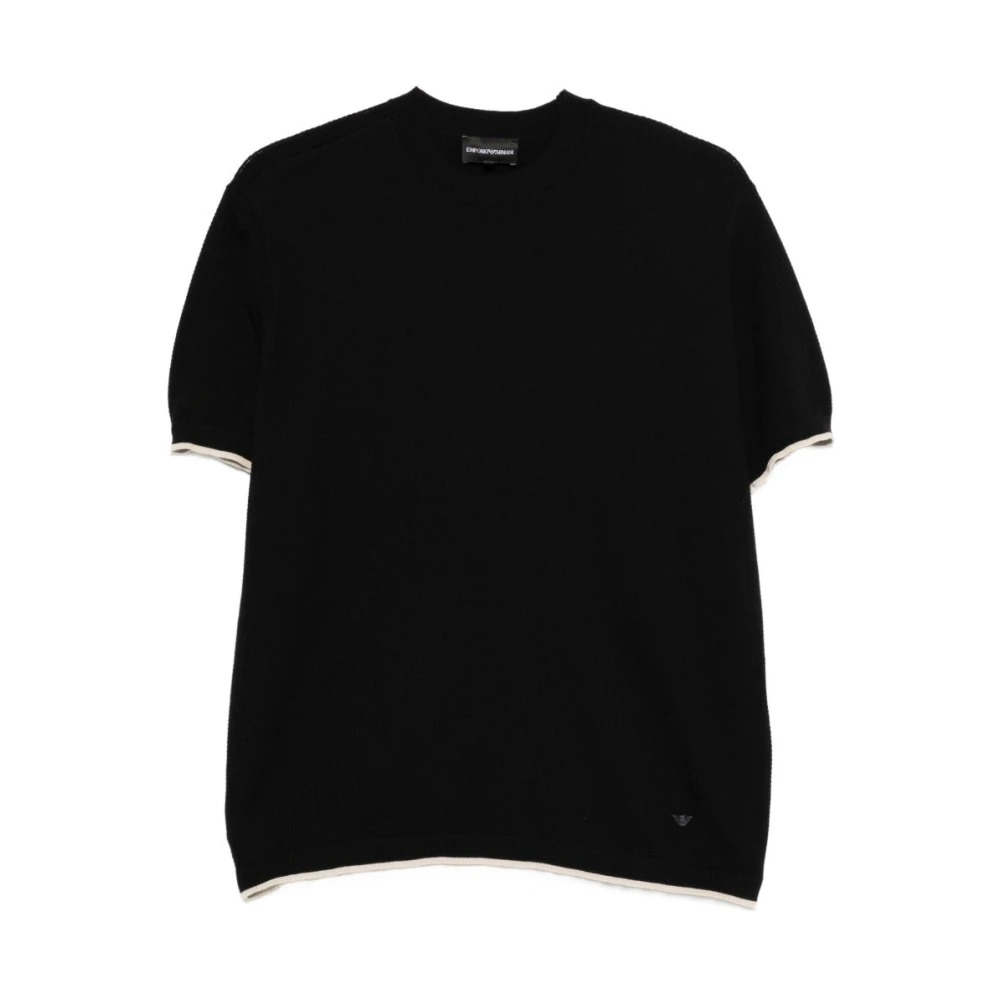 Emporio Armani Herr Blå Toppar S, Rundhalsad T-Shirt