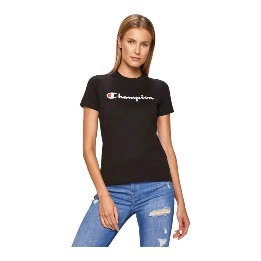 Champion T-Shirts Black Dames