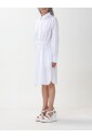 robe-chemise-blanche-a-cordon-de-serrage-a-la-taille