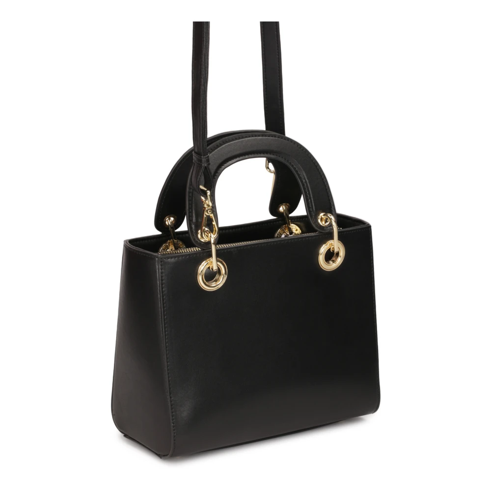 Kazar Elegante Zwarte Leren Tote Tas Black Dames