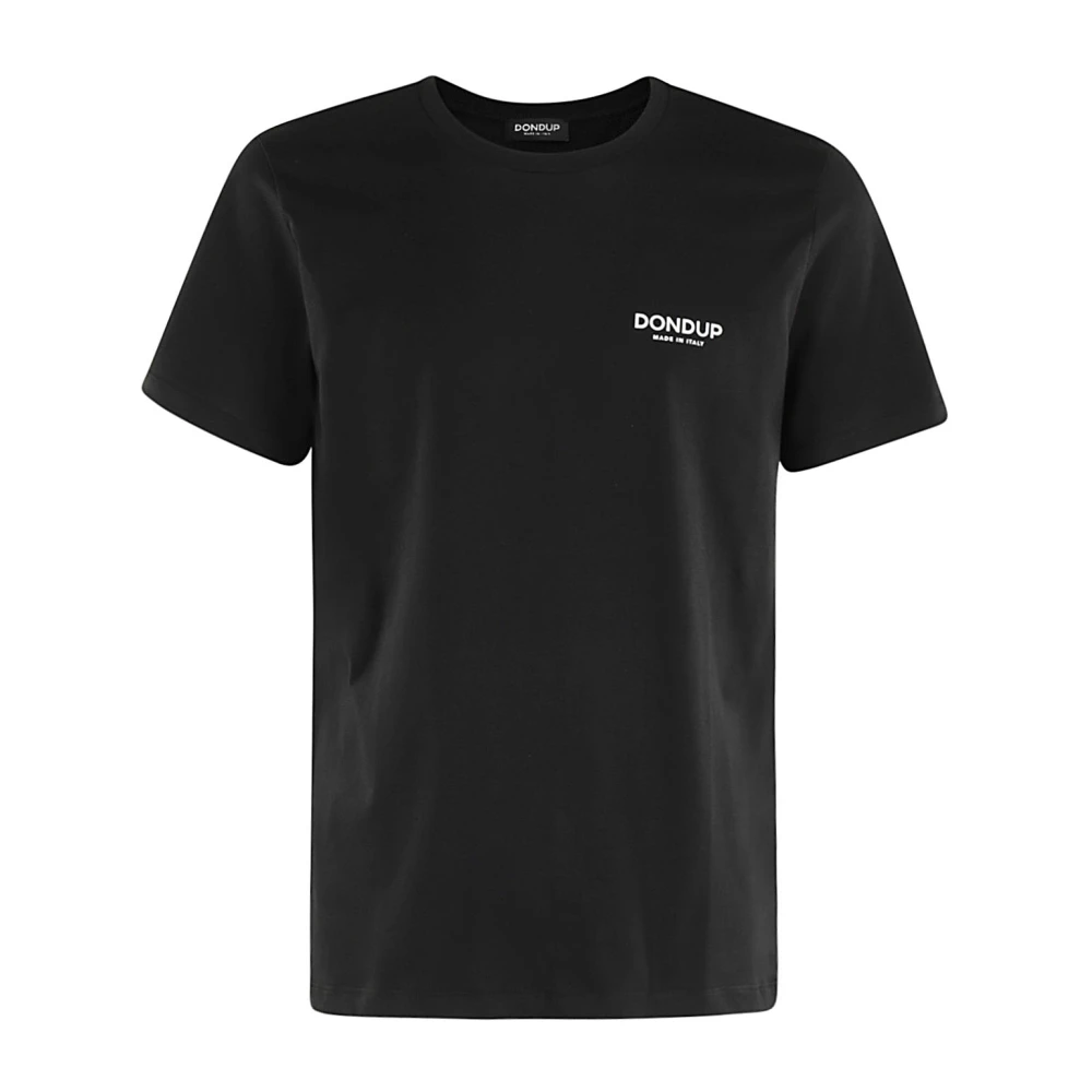 Dondup Casual Katoenen T-shirt Black Heren