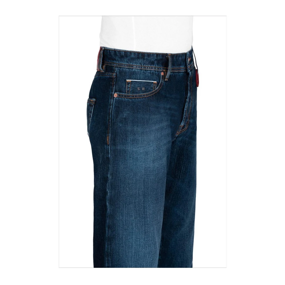 Tramarossa Selvedge Jeans met Verwijderbare Initialen Blue Heren