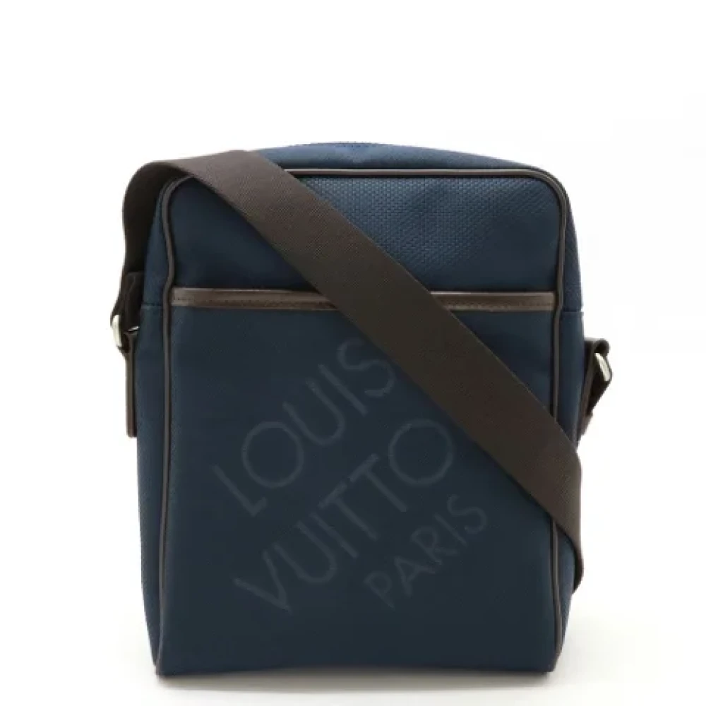 Louis Vuitton Vintage Pre-owned Fabric louis-vuitton-bags Blue Heren