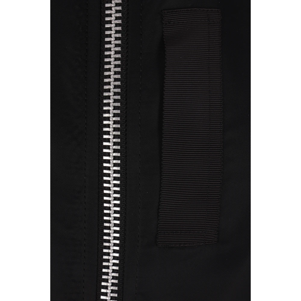 Sacai Zwarte Twill en Gabardine Jassen Black Dames