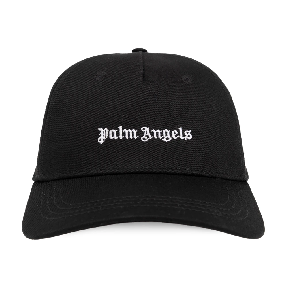 Palm Angels Baseballpet met logo Black Heren