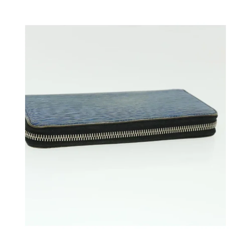Louis Vuitton Vintage Pre-owned Leather wallets Blue Dames
