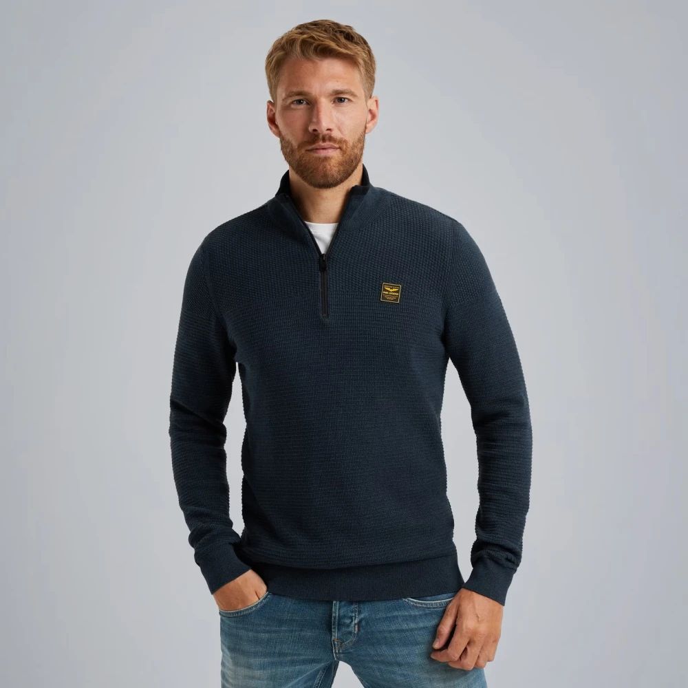 PME Legend Stijlvolle Pull voor Mannen Blue Heren