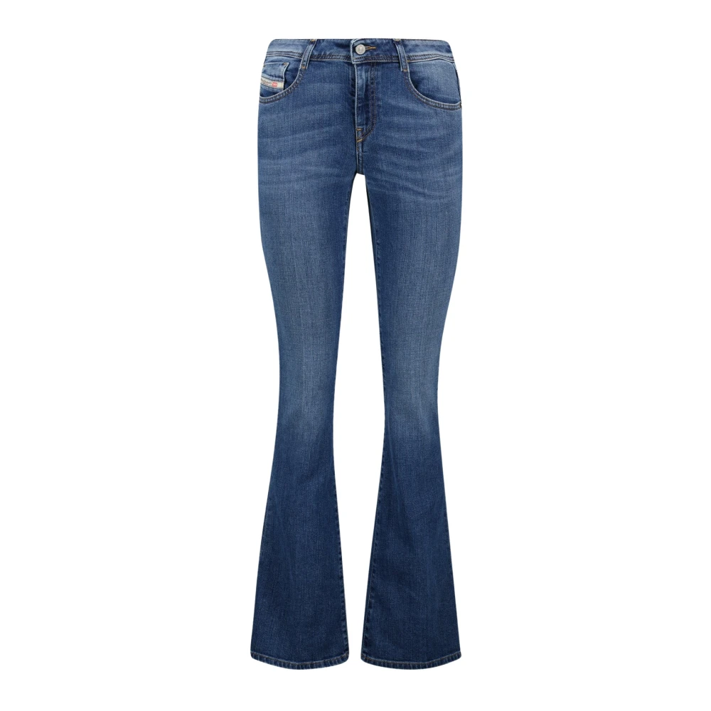 Diesel Bootcut Blauwe Gewassen Jeans 2025 Collectie Blue Dames