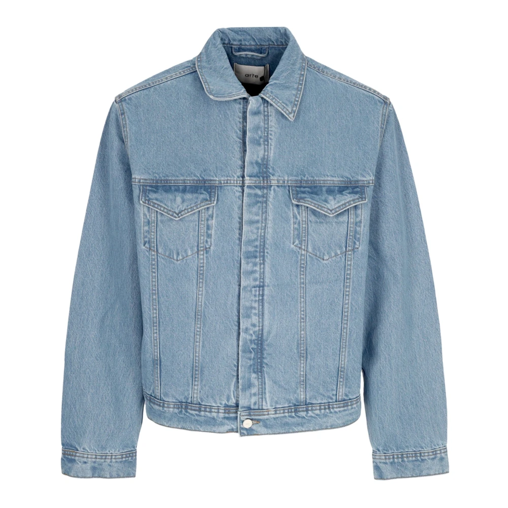 Arte Antwerp Men's Blue Denim Bird Back Jacket