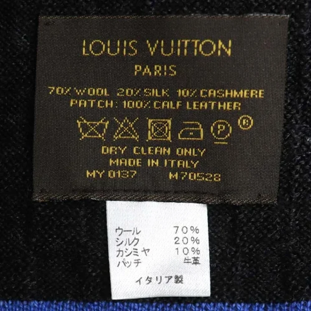 Louis Vuitton Vintage Pre-owned Fabric scarves Black Dames