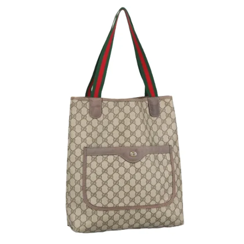Gucci Vintage Pre-owned Canvas totes Beige Dames