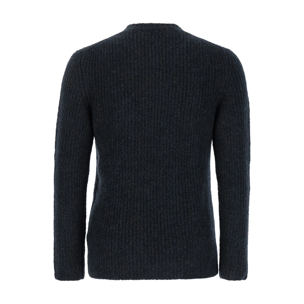 Autry Zwarte trui met Girocollo detail Black Heren