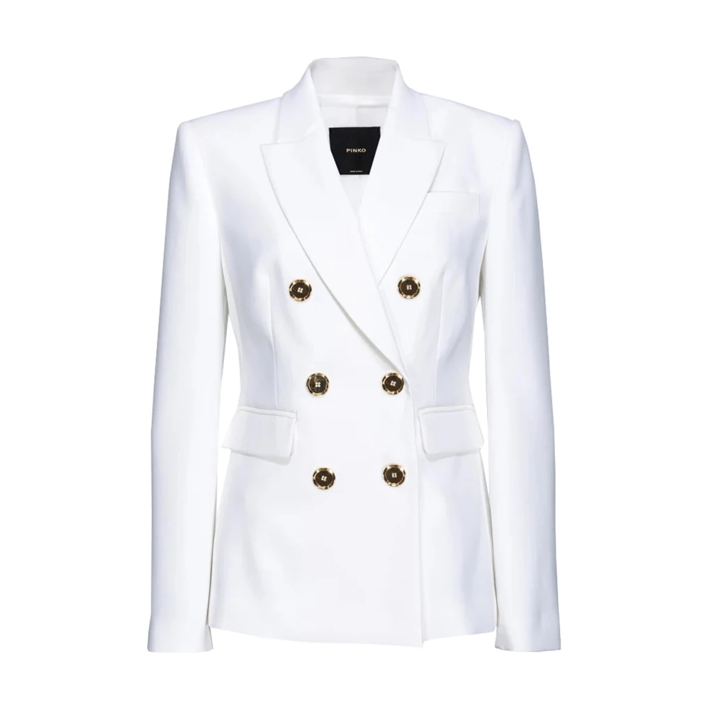 Pinko Witte Blazer Dameskleding Ss24 White Dames