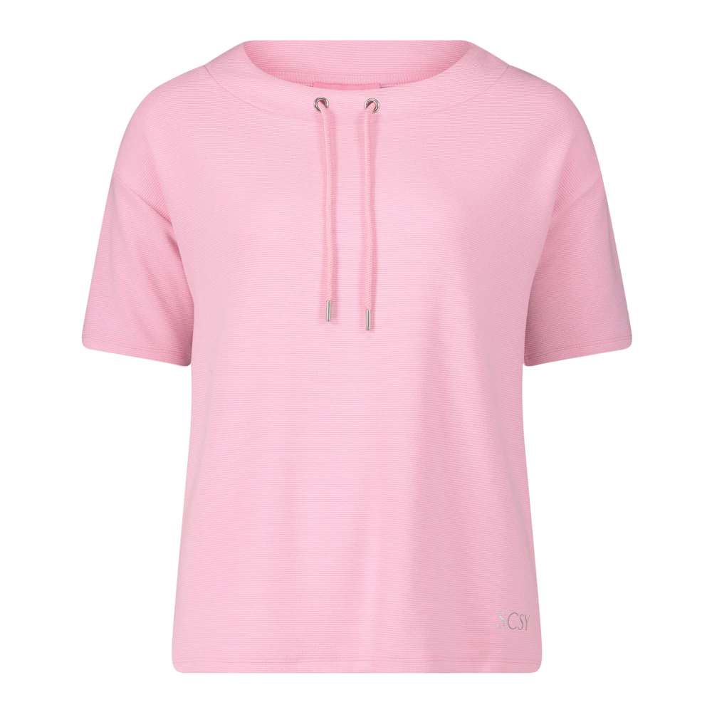 Betty Barclay Geribbeld Sweatshirt Casual Stijl Pink Dames
