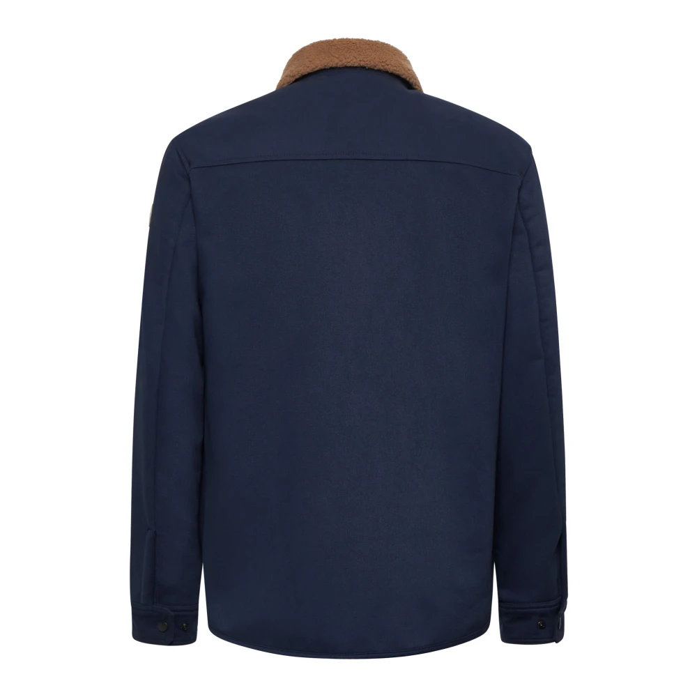 Moncler Blauw Overhemd voor Mannen Blue Heren