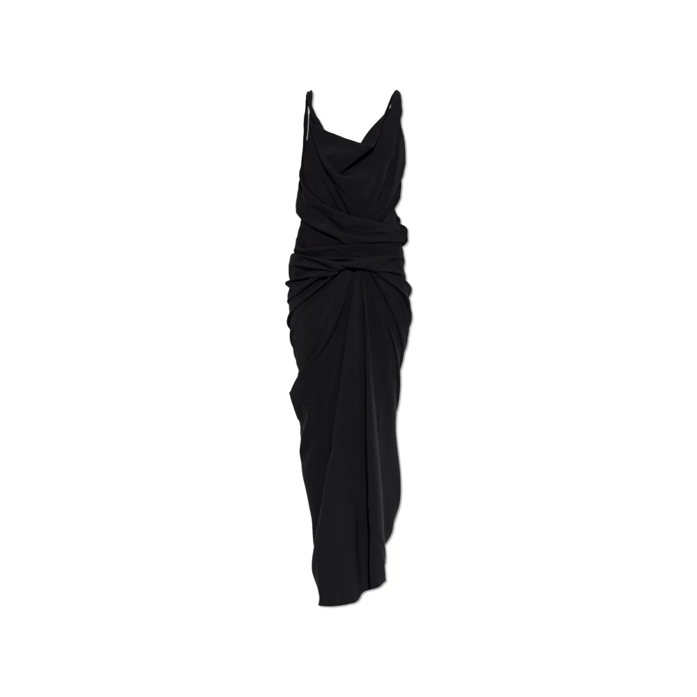 Rick Owens Vrouw Zwart Kleedjes Dames, S, Mouwloze Jurk