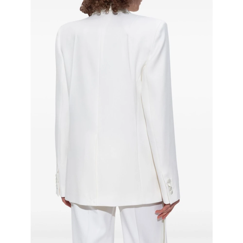 Victoria Beckham Elegante Witte Buitenkleding Jas White Dames