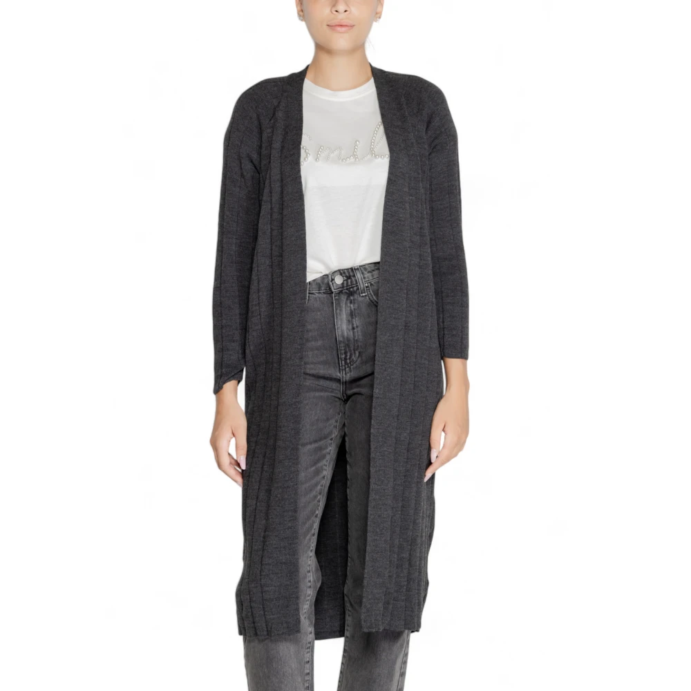 Only Herfst Winter Cardigan voor Vrouwen Gray Dames