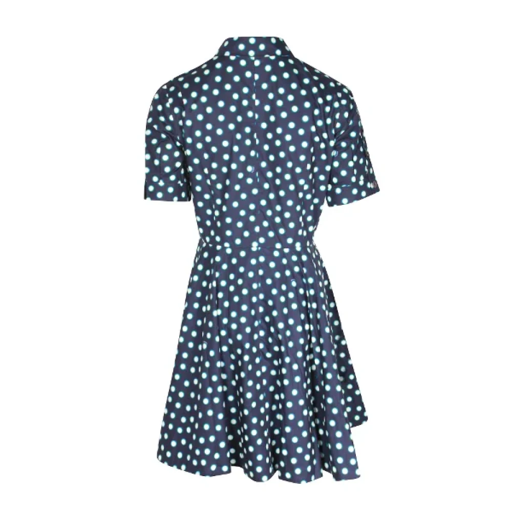 Miu Pre-owned Cotton dresses Blue Dames