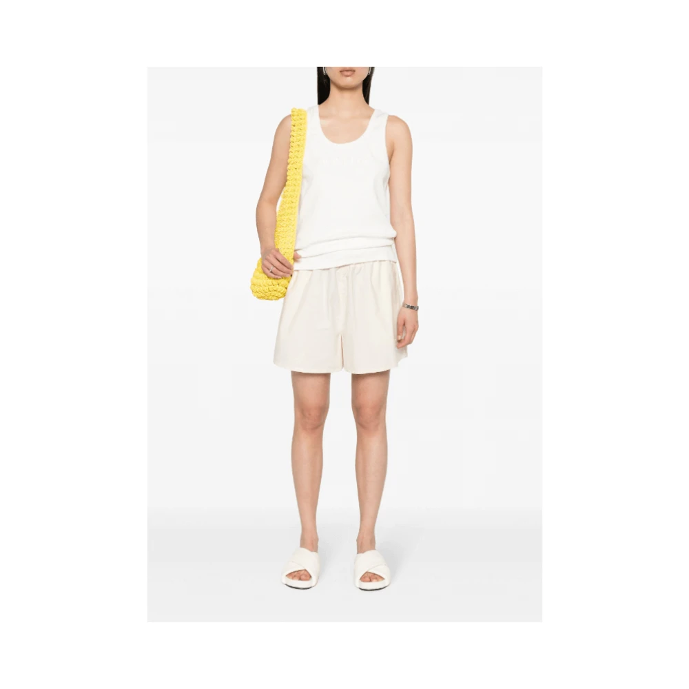 Moncler Short Shorts White Dames