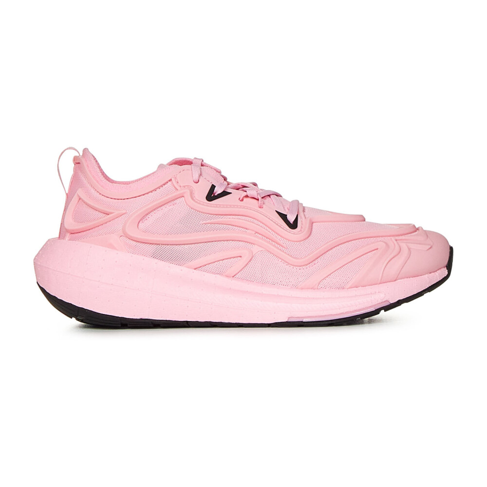 Roze Sneakers met Vetersluiting en Mesh Bovenwerk Adidas by