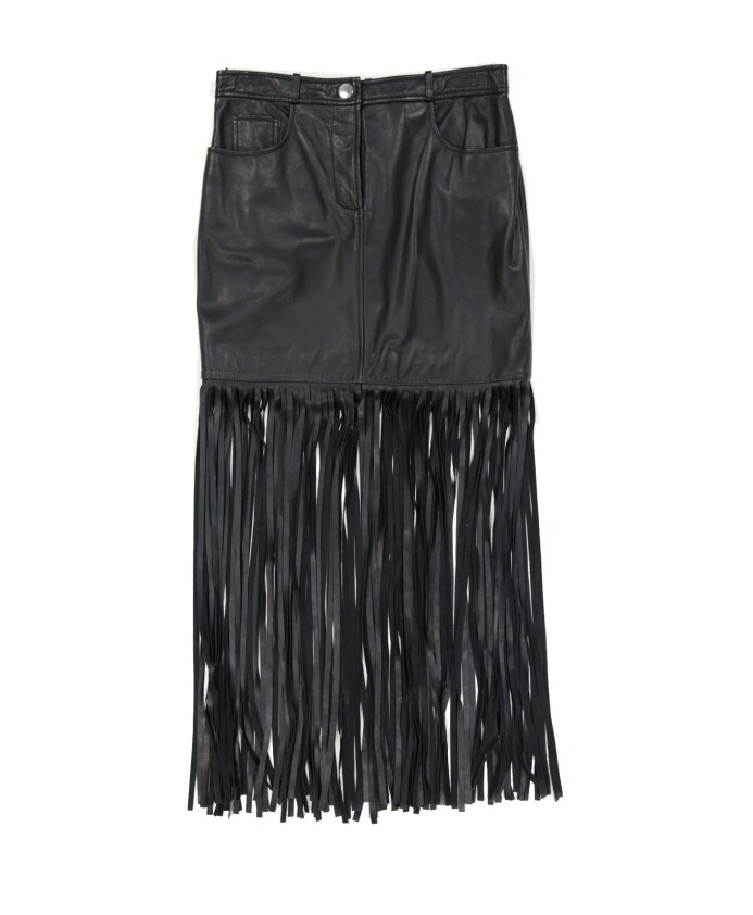 jupe-en-cuir-noire-a-franges-aw24
