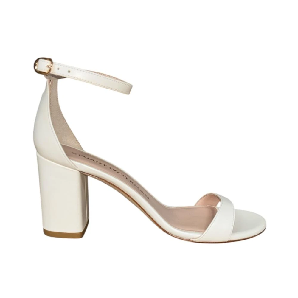 Stuart Weitzman Women's Beige High Heel Sandals, 7 Uk, Ankle-Strap Sandals