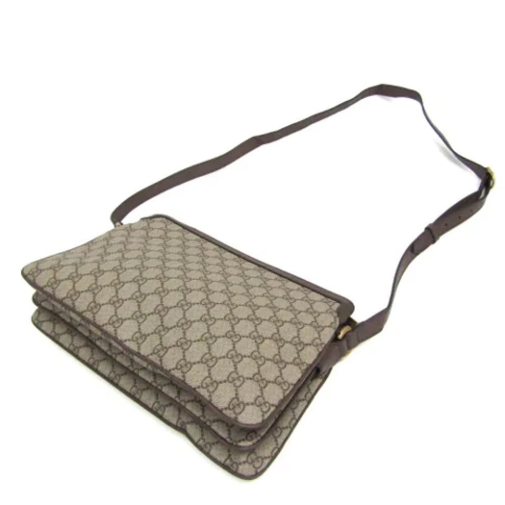 Gucci Vintage Pre-owned Plastic shoulder-bags Beige Dames