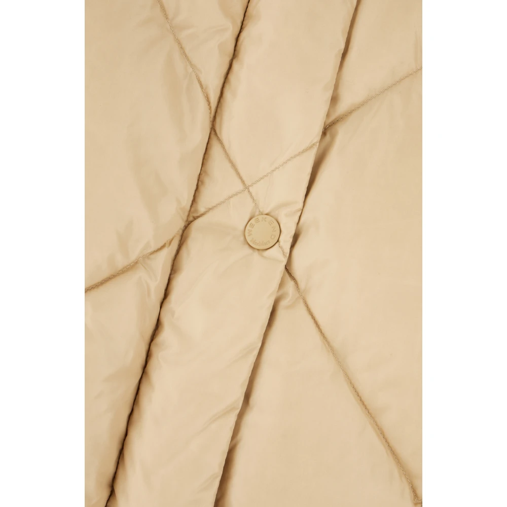 Max Mara Weekend Stijlvolle Piumini Jas voor Vrouwen Beige Dames