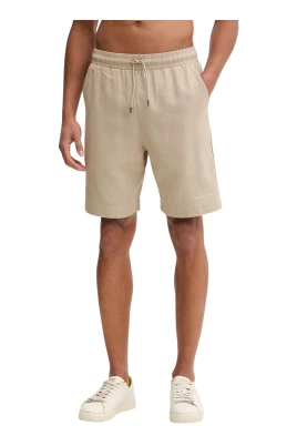 Linneblandade Bermuda-shorts