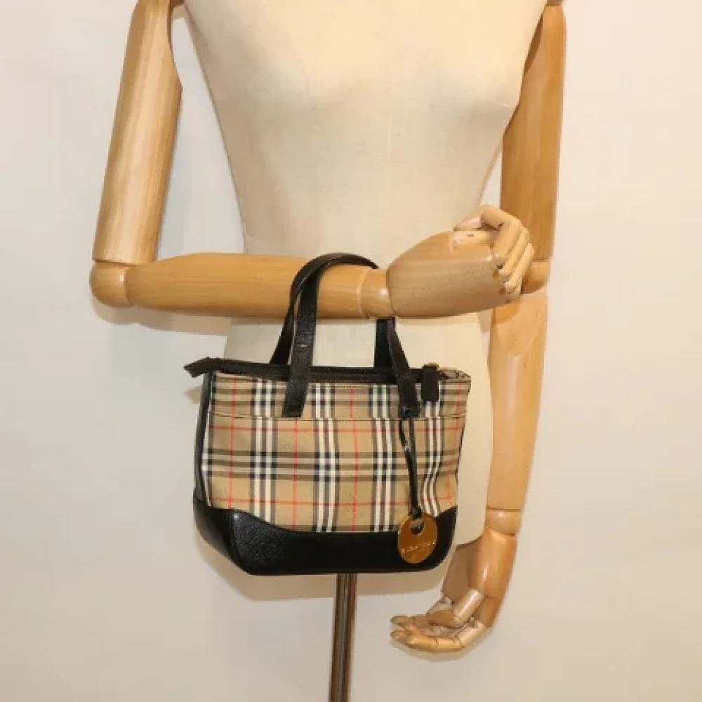 Burberry Vintage Pre-owned Canvas handbags Brown Dames